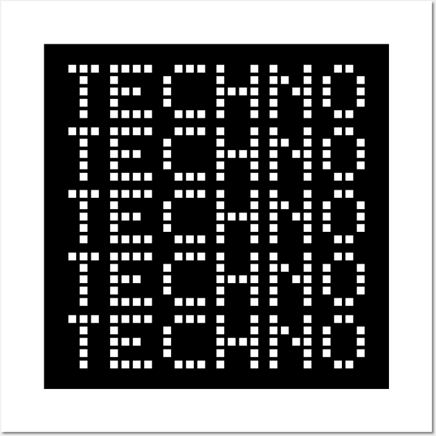 techno digital logo Wall Art by lkn